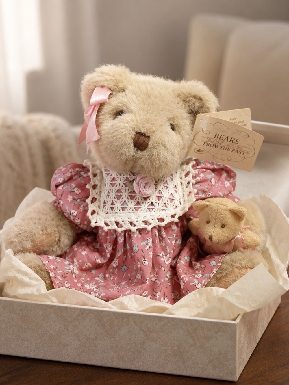 Russ Berrie Whitley Teddy Plush Bears from the Past Stuffed with own teddy
